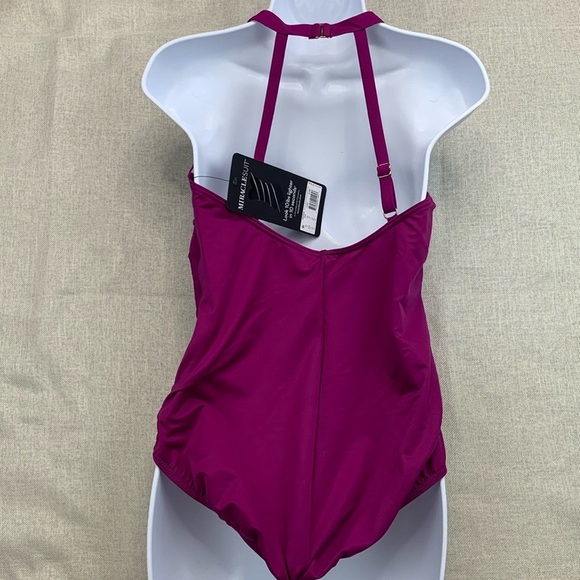 Miraclesuit Rock Solid Wrapsody One-Piece Women's Swimsuits Size 8 - Picture 2 of 10